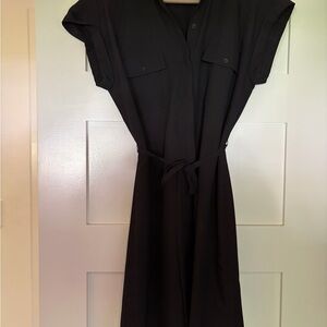 Express Women’s Black Button Up Dress
